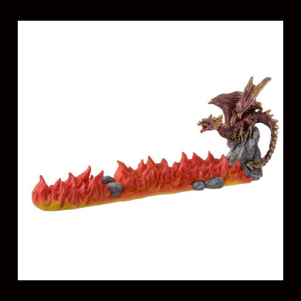 Red Dragon Volcano Ash catcher Incense Stick Burner