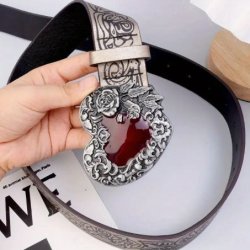 Red Heart Gothic Women Belt