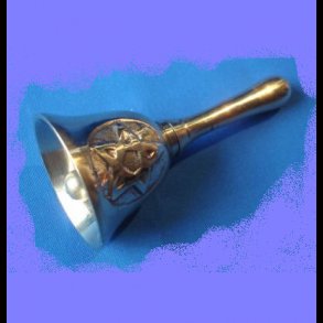 Ritual Brass Bell with Pentagram