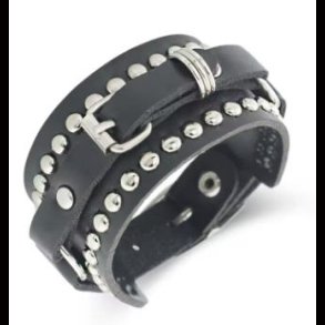 Rivet Buckle Wrist Band Bracelet 