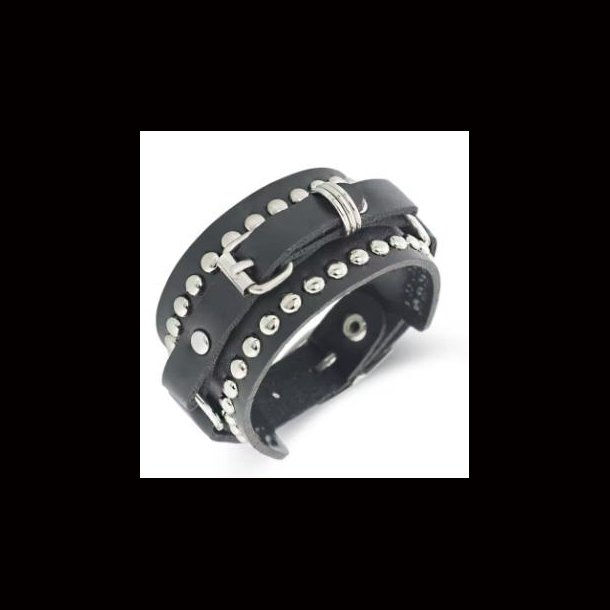 Rivet Buckle Wrist Band Bracelet 