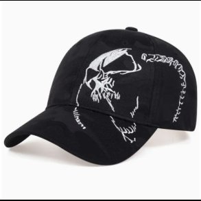 Roaring Skull Embroidered Baseball Cap