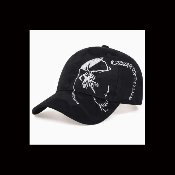 Roaring Skull Embroidered Baseball Cap