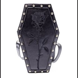Rose Coffin Bag by Heartless