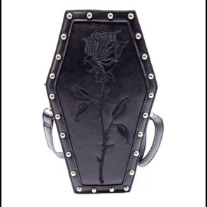 Rose Coffin Bag by Heartless