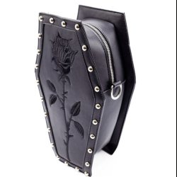 Rose Coffin Bag by Heartless