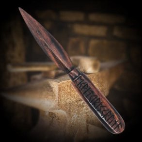 Rune dagger made of wood