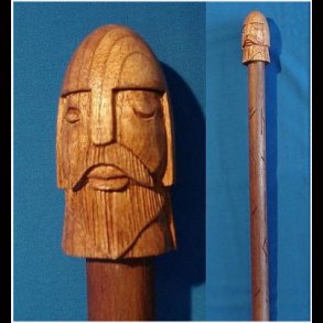 Rune-rod Odin with the 24 runes of the older Futhark