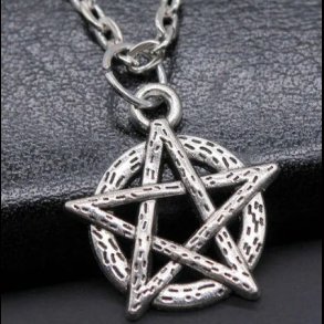 Rustic Pentagram pendant Necklace