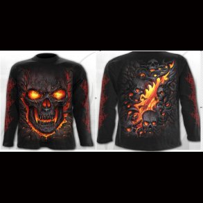 Skull Lava Long Sleeve Tshirt