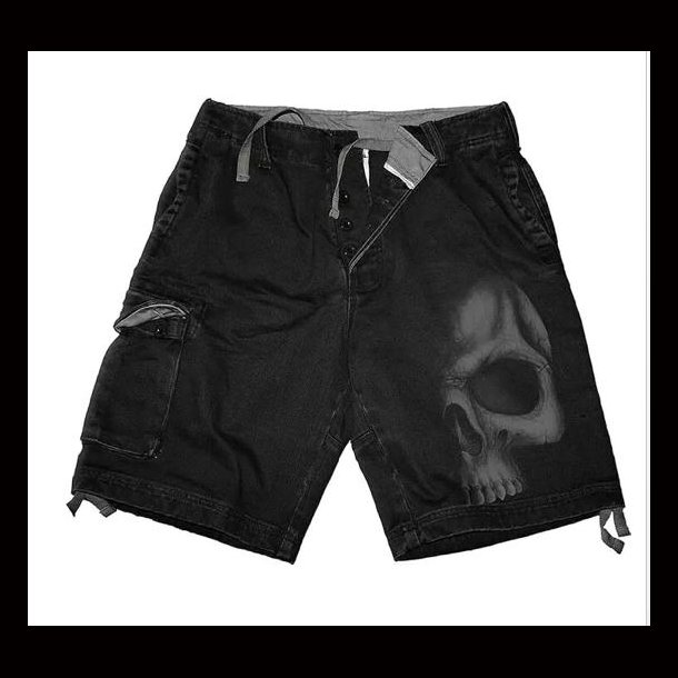 Shadow Skull Vintage Cargo Shorts From Spiral Direct