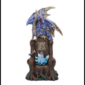 Sapphire LED Dragon Throne Protector 26cm