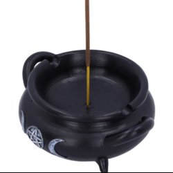 Cauldron Bubble Witch Wiccan Incense Stick Burners