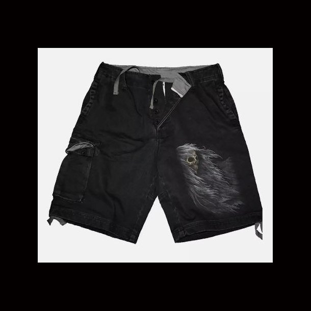 Shadow Of Death - Vintage Cargo Shorts Black