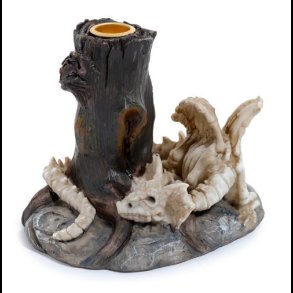 Shadows of Darkness Sleeping Bones Dragon Skeleton Candlestick Candle Holder