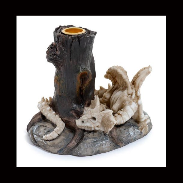 Shadows of Darkness Sleeping Bones Dragon Skeleton Candlestick Candle Holder