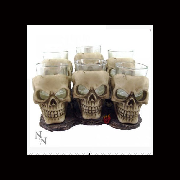 Six Shooter Skulls set of 6 