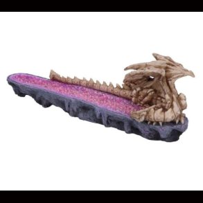  Skeletal Slumber Incense Burner, Purple, 26.7cm
