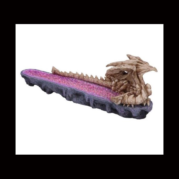  Skeletal Slumber Incense Burner, Purple, 26.7cm