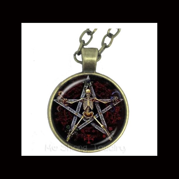 Skeleton Pentagram Necklace 