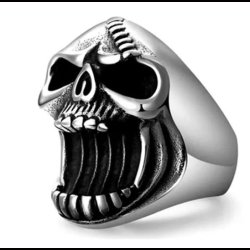 Gothic Skull Bottle Opener Ring