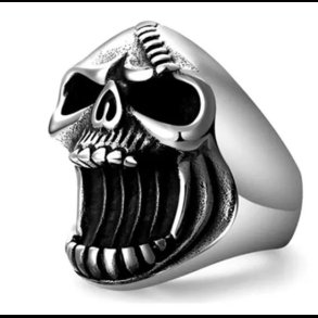 Gothic Skull Bottle Opener Ring