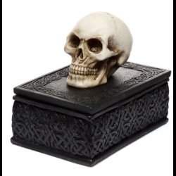 Skull Celtic Knotwork Trinket Box