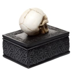 Skull Celtic Knotwork Trinket Box