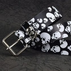 Skull Print Ladies Belt