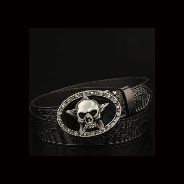 Skull Star Buckle Belt