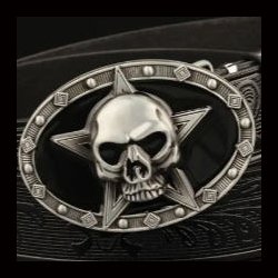 Skull Star Buckle Belt