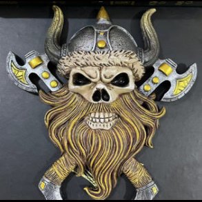 Skull Viking Wall Plaque