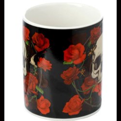 Skulls &amp; Roses Porcelain Mug