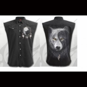 WOLF CHI - Sleeveless Stone Washed Worker 