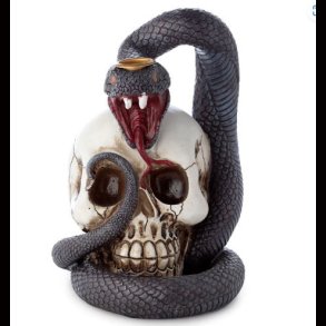 Snake & Skull Backflow Incense Burner
