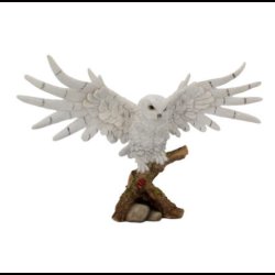 Snowy Rest Beautiful Snowy Owl Figure 38cm