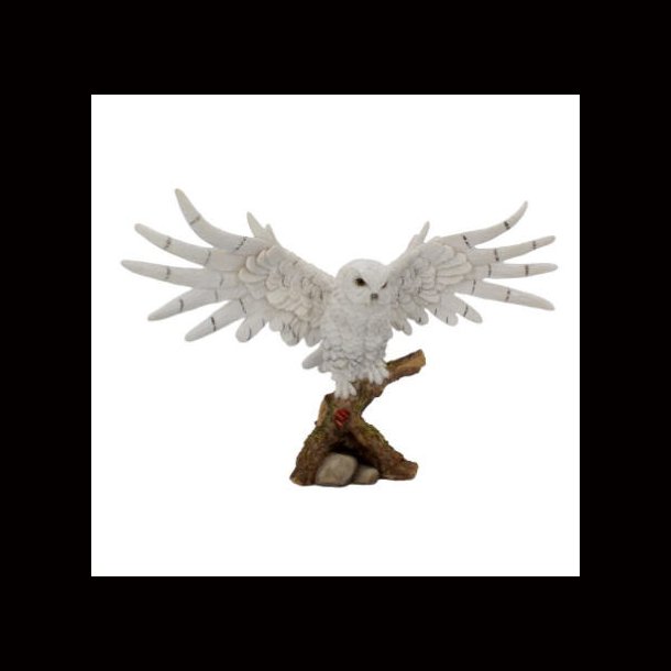 Snowy Rest Beautiful Snowy Owl Figure 38cm