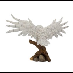 Snowy Rest Beautiful Snowy Owl Figure 38cm