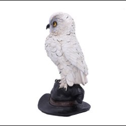 Soren White Owl on a Witches Hat 