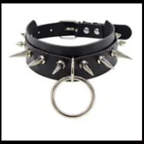 Spiked Leather Choker 