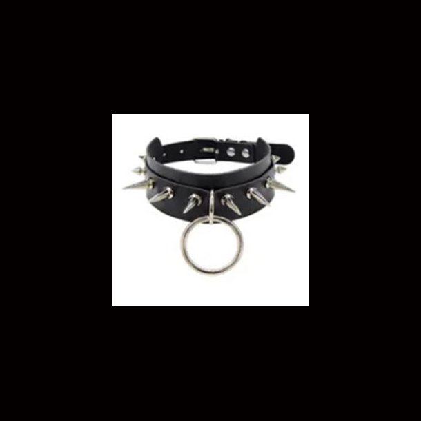 Spiked Leather Choker 