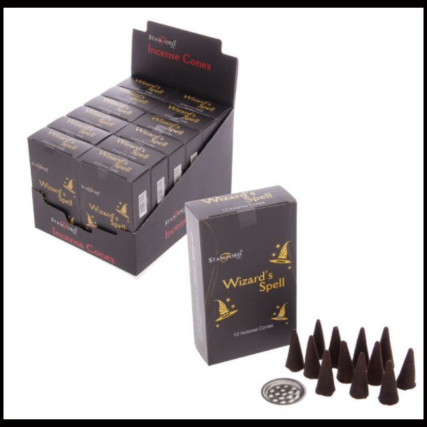Stamford Black Incense Cones - Wizards Spell