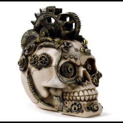Steampunk Style Skull with Cogs &amp; Springs