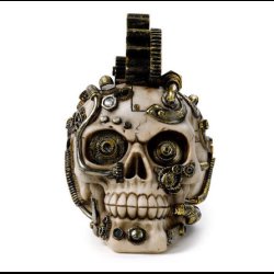 Steampunk Style Skull with Cogs &amp; Springs