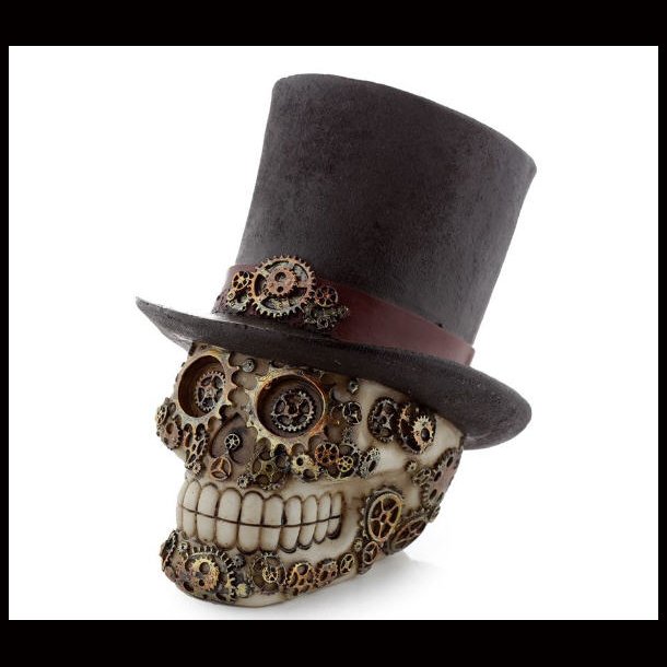 Steampunk Style Skull with Top Hat