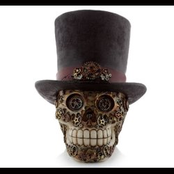 Steampunk Style Skull with Top Hat