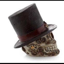 Steampunk Style Skull with Top Hat