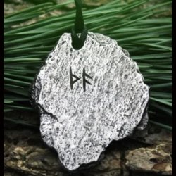 Stone Shape Viking Compass Pendant