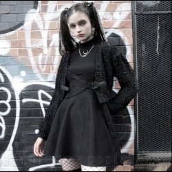 Sweet Sinner - skater skirt by Punk Rave