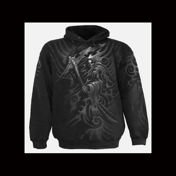 Tribal Reaper Wrap - Allover Hoody Black